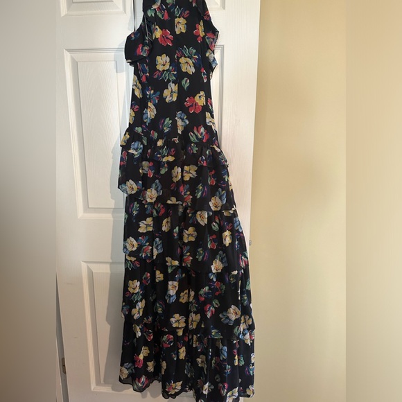 Lauren Ralph Lauren Ruffled Dress  Long Evening - Picture 7 of 9